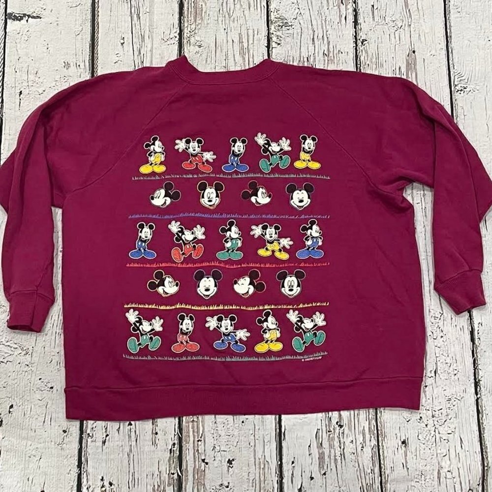 Vintage Mickey Mouse Cartoon Mickey Unlimited Graphic Cartoon 1990s Sweatshirt
